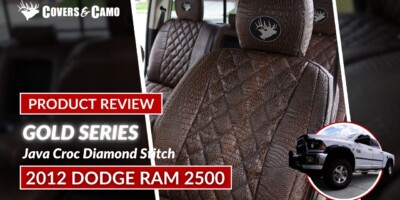 Alligator Seat Covers | 2012 Dodge RAM 2500 | Java Croc Diamond Stitch | Covers & Camo Alligator Seat Covers | 2012 Dodge RAM 2500 | Java Croc Diamond Stitch | Covers & Camo