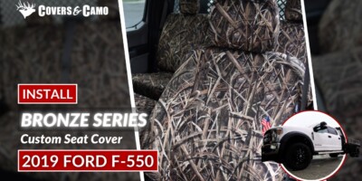 2019 Ford F-550 | Seat Covers Installation | Mossy Oak Seat Covers - Bronze Series