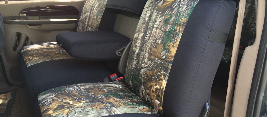 2004 Ford Excusrion Realtree Xtra Black Dura Rear Ford Excursion Seat Covers