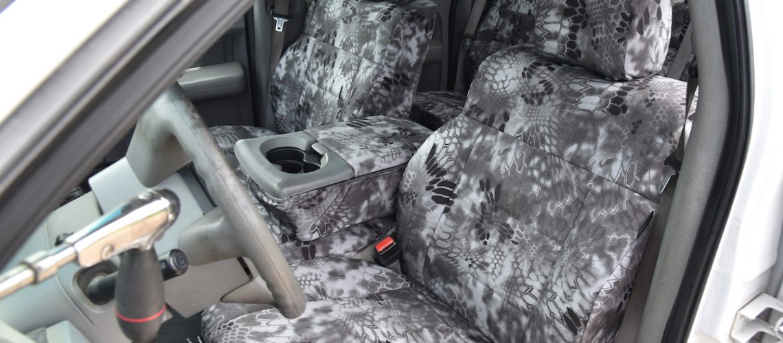 2005 Ford F150 Kryptek Raid Custom Seat Covers for Hunters