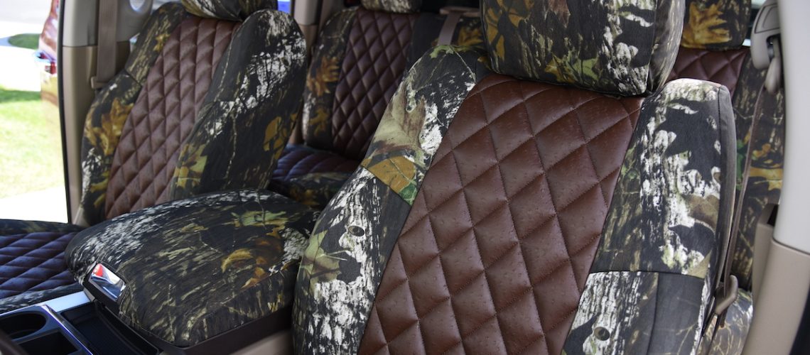 2010 RAM 1500 Brown Ostrich Diamond Mossy Oak New Break-Up Dodge RAM Seat Covers