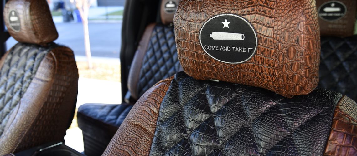 2018 Ford F-350 Midnight Croc Diamond Java Croc6 Ford Seat Covers