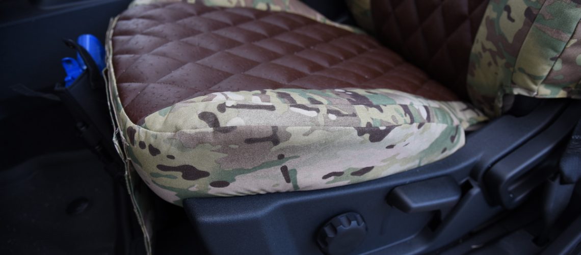 2023 Ford Bronco Brown Ostrich Diamond MultiCam Original 5 waterproof seat covers